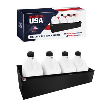 Pit Posse Utility Jug Rack Quad Black - Scratch and Dent