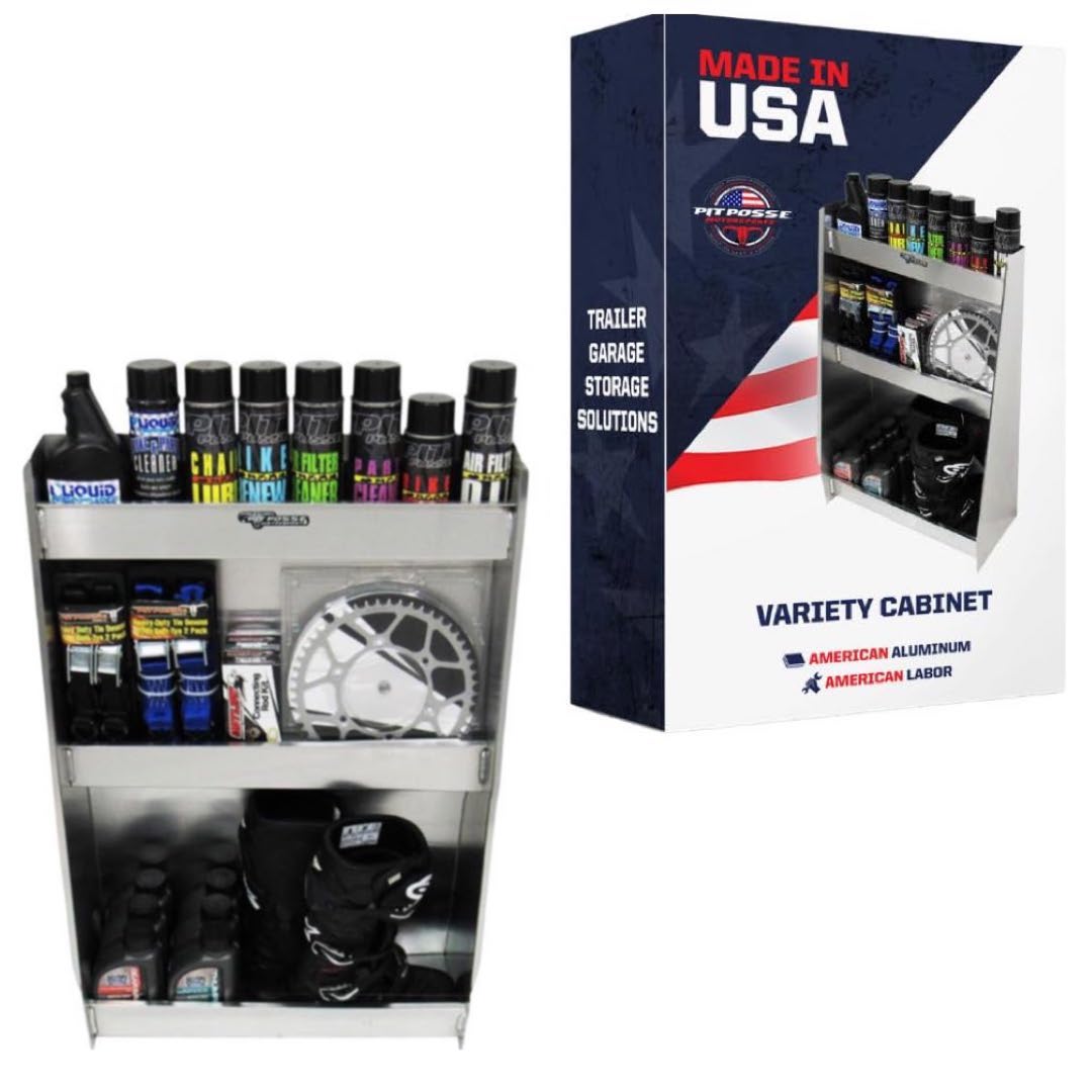 Pit Posse Variety Cabinet Shelf Silver