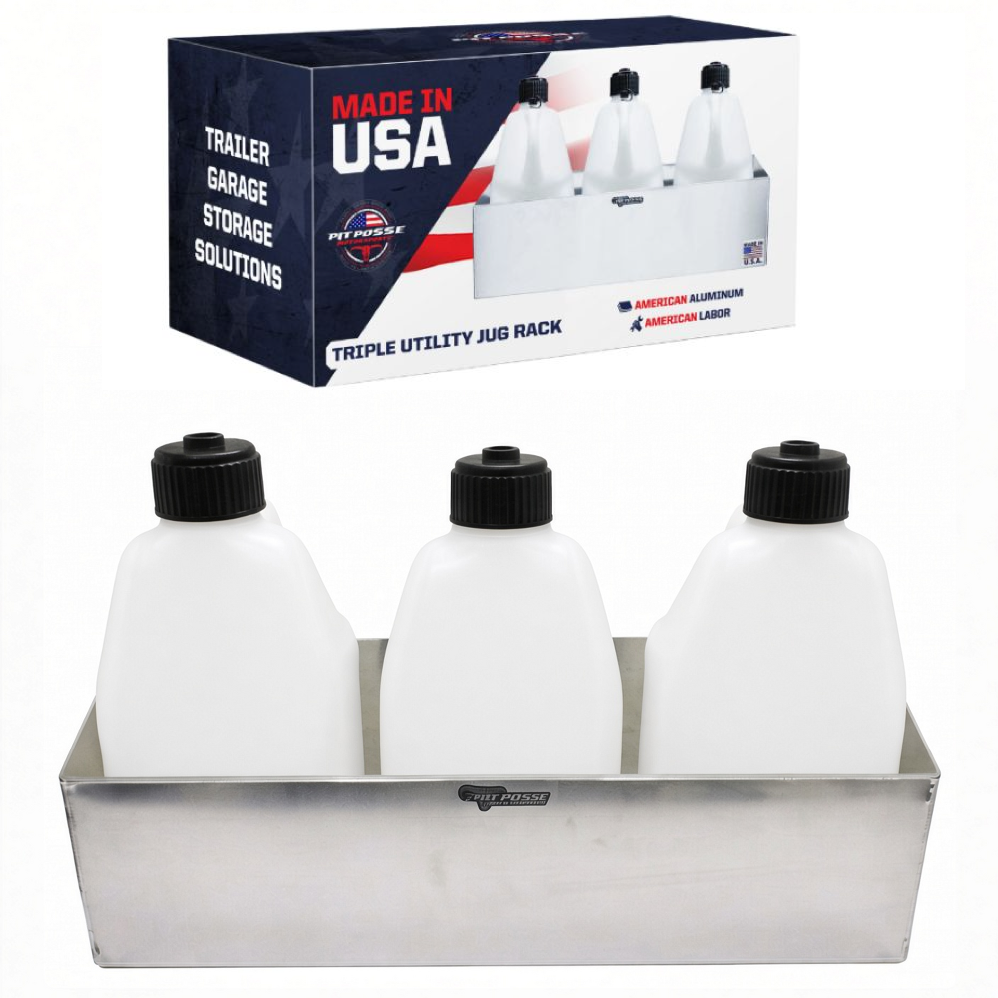 Pit Posse Utility Jug Triple Rack