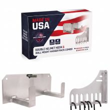 Pit Posse Garment Rack Holder & Double Helmet Hook Kit
