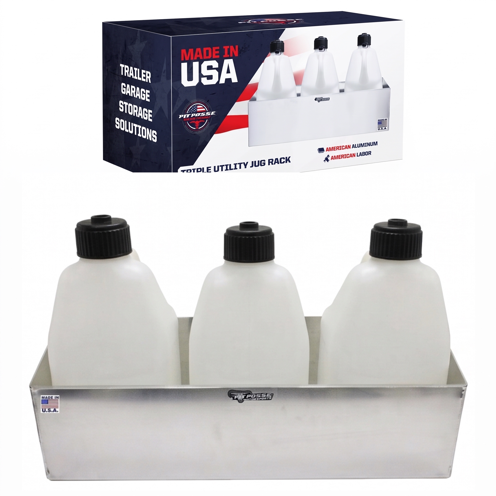 Pit Posse Utility Jug Triple Rack