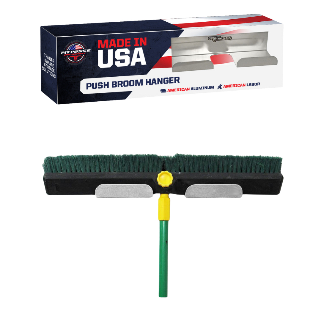 Pit Posse Push Broom Hanger