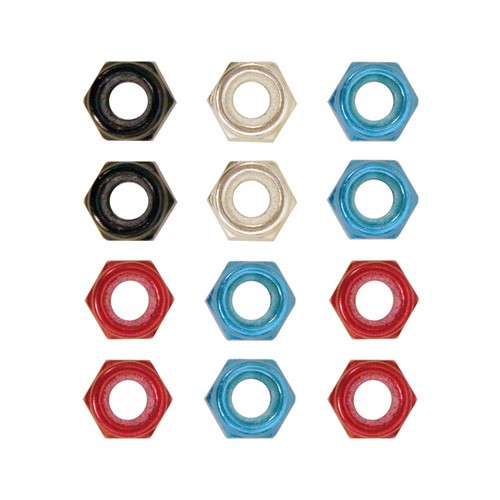 Pit Posse Aluminum Locking Nuts 6 Pieces