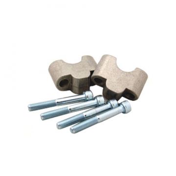 Outlaw Racing Bar Mount Risers Silver