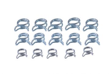 Outlaw Racing 15 Piece Assortment Hose Clamp Kit