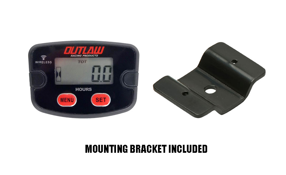 Outlaw Racing Wireless Hour Meter and V2 Bracket Kit