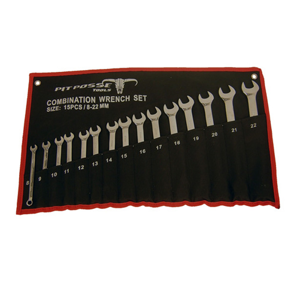 Pit Posse 15 pc Metric Wrench Set