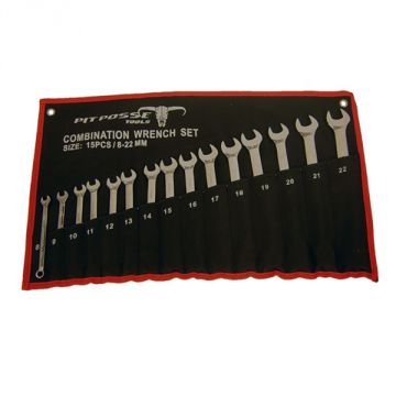 Pit Posse 15 pc Metric Wrench Set