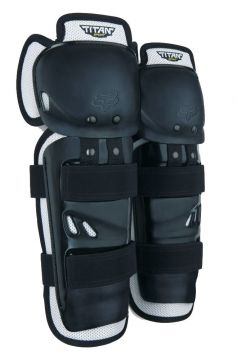 Fox Racing Youth Titan Sport Knee / Shin Guards [Black] One Size