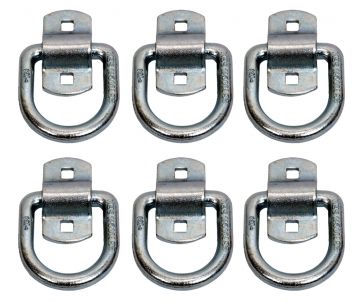 Pit Posse Flush D-Ring 1 / 2 Inch Diameter 6-Pack