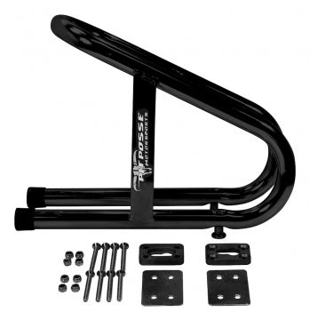 Pit Posse Removable Wheel Chock 3 1 / 2 Inch-Black- Scratch and Dent