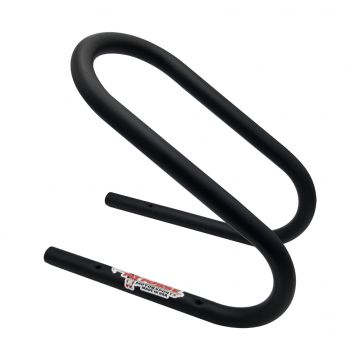 Pit Posse Permanent Wheel Chock 5 1 / 4 Inch Black