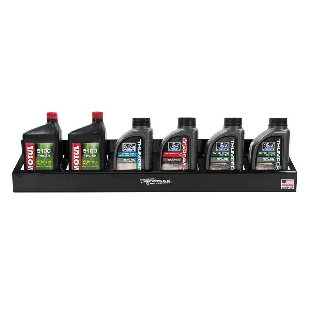Pit Posse 6 Mount Oil Rack Black- Scratch and Dent