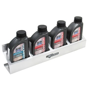Pit Posse 4 Mount Oil Rack Silver