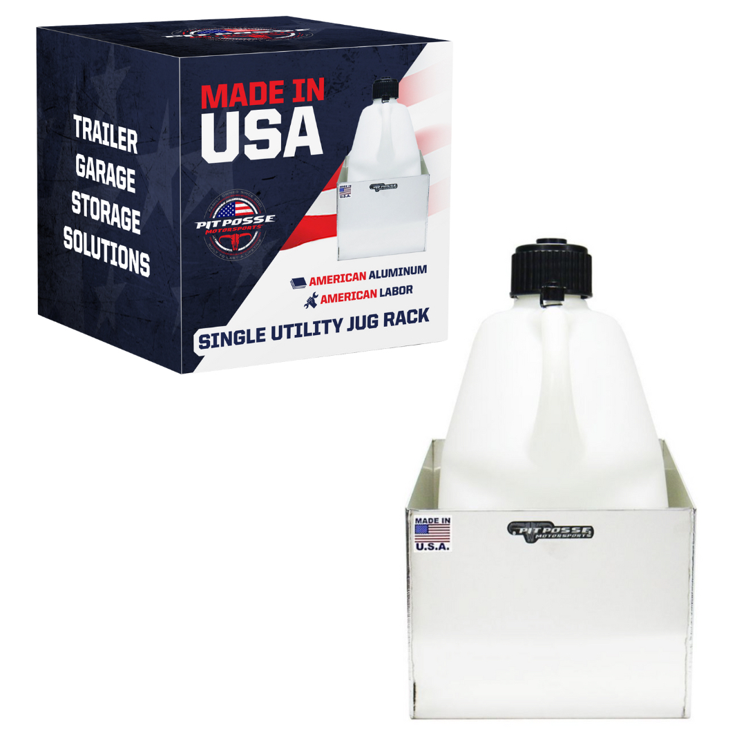 Pit Posse Utility Jug Rack Single Silver- Scratch and Dent