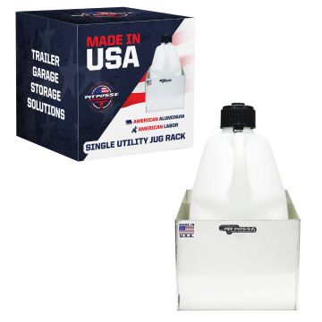 Pit Posse Utility Jug Rack Single Silver- Scratch and Dent