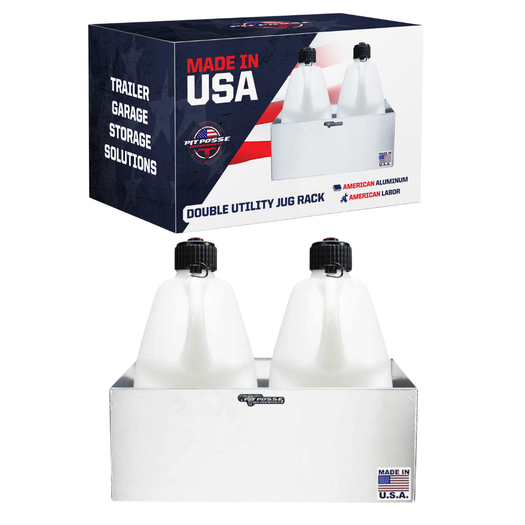 Pit Posse Utility Jug Rack Double Silver- Scratch and Dent