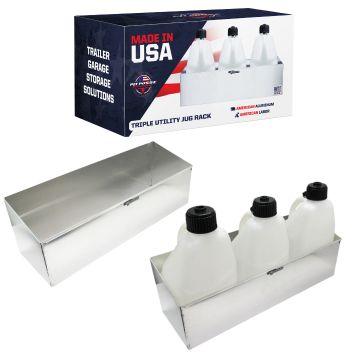 Pit Posse Utility Jug Rack Triple Silver-Scratch and Dent