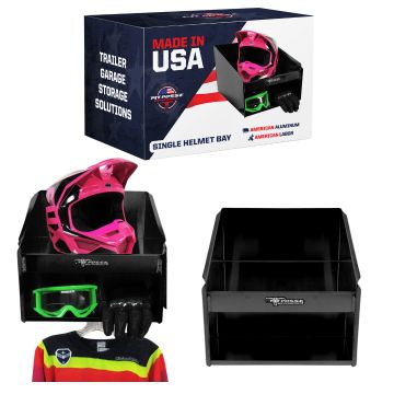 Pit Posse Single Helmet Bay Black- Scratch and Dent