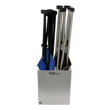 Pit Posse Fold Up Chair Cabinet Silver
