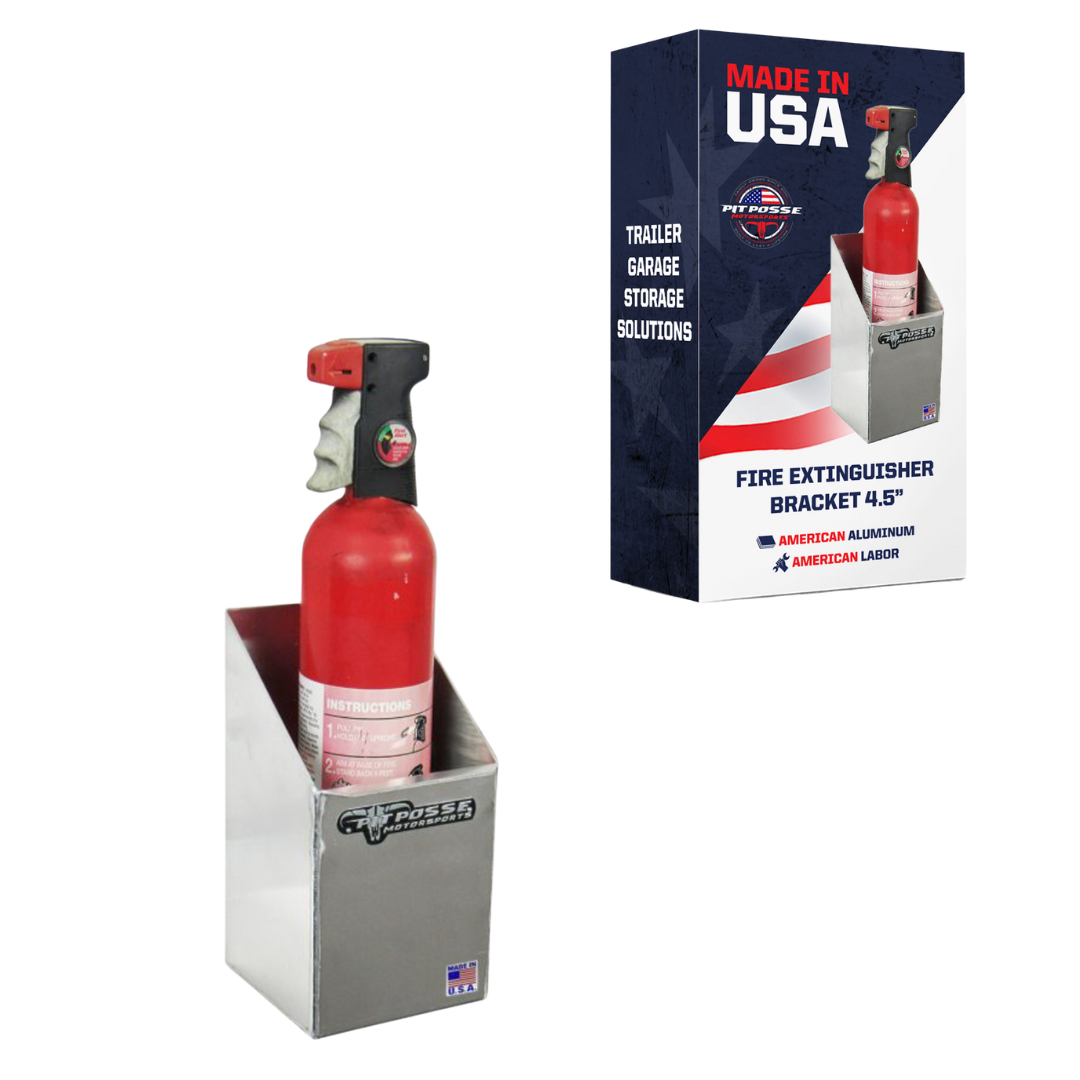 Pit Posse Fire Extinguisher Bracket 4.5 Rack