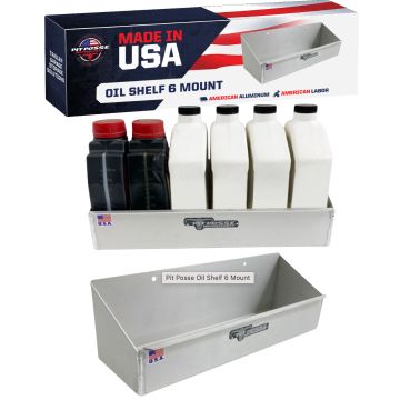 Pit Posse Oil Shelf 6 Mount Silver- Scratch and Dent