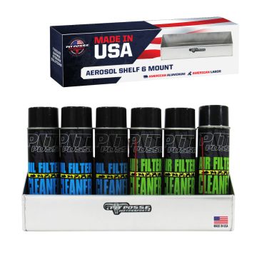 Pit Posse Aerosol Shelf 6 Mount Silver- Scratch and Dent