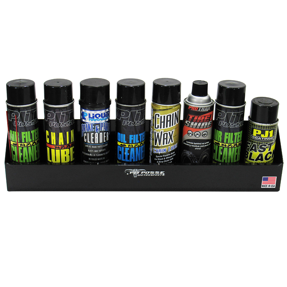 Pit Posse Aerosol Shelf 8 Mount Black- Scratch and Dent
