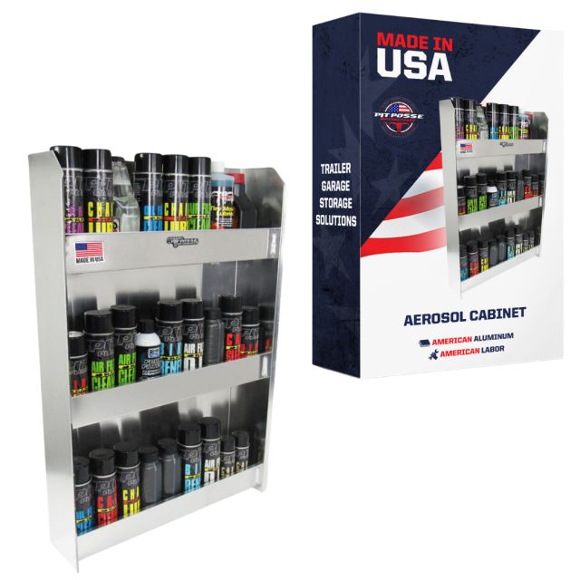 Pit Posse Aerosol Cabinet Silver