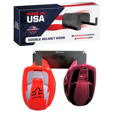 Pit Posse Double Helmet Hook Black- Scratch and Dent