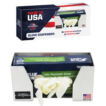 Pit Posse Glove Dispenser Silver- Scratch and Dent