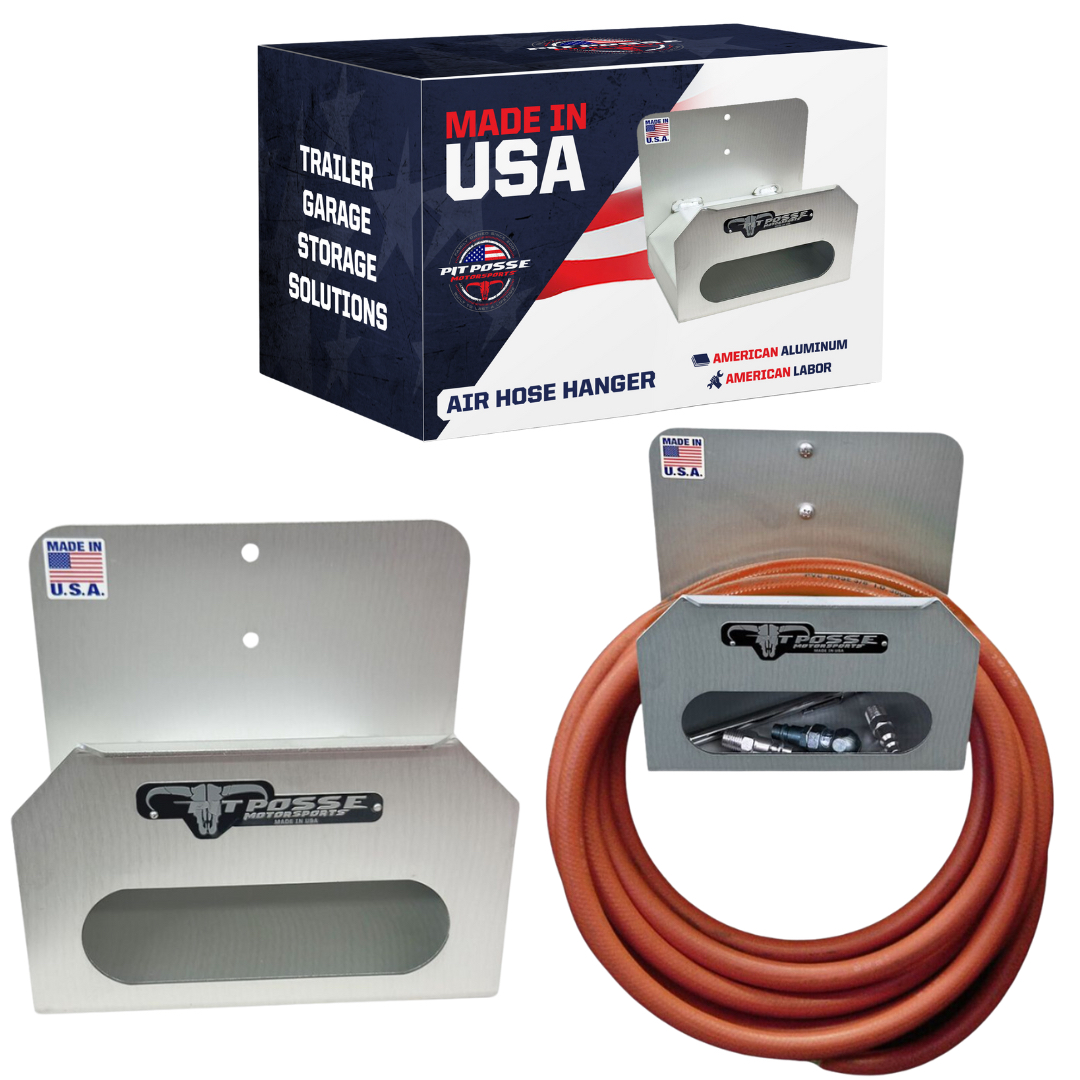 Pit Posse Air Hose Hanger Silver- Scratch and Dent