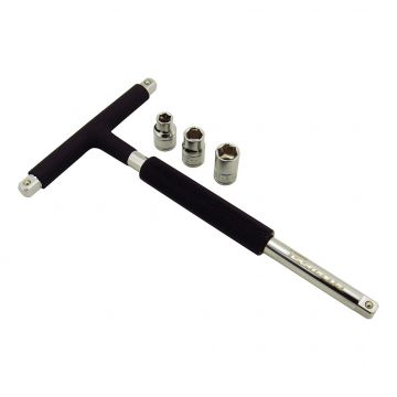 Pit Posse Mini Rotating 3-Way T-Handle 8mm  / 10mm /  12mm