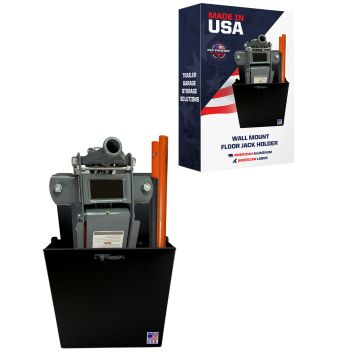 Pit Posse Wall Mount Floor Jack Holder Black- Scratch and Dengt