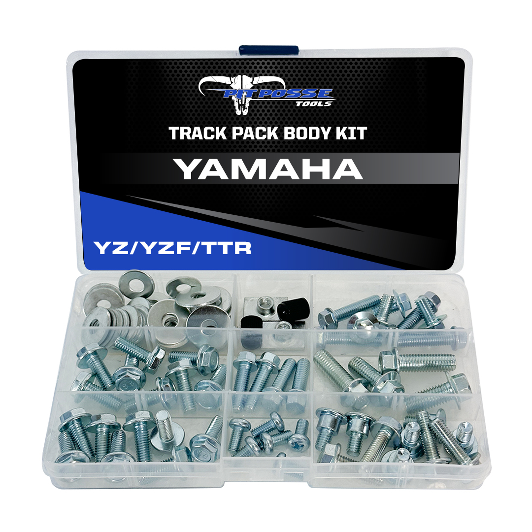 Pit Posse Yamaha Track Pack Body and Plastics Bolt Kit-80 Pieces