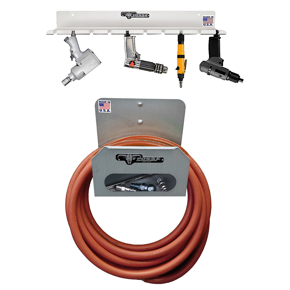 Pit Posse Air Tool Rack and Hose Hanger Combo