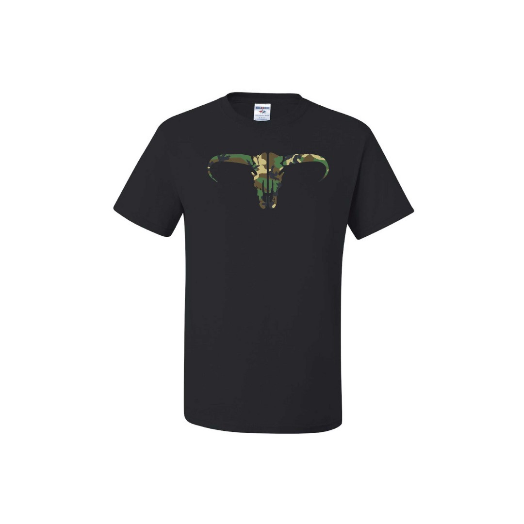 Pit Posse Camo Cow Head Tee