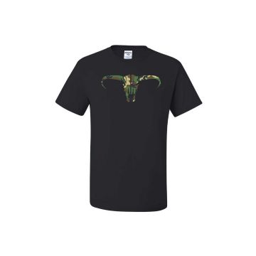 Pit Posse Camo Cow Head Tee