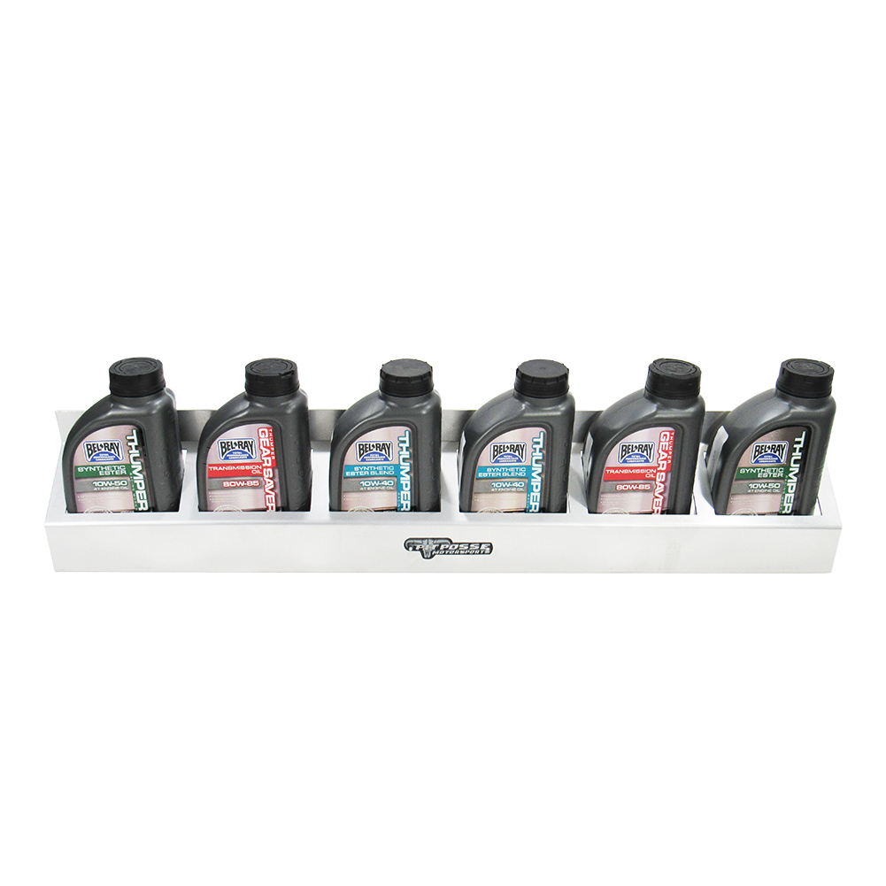 Pit Posse PP3364 Aluminum Oil Funnel Holder – Wall Rack For Garage Or Trailer