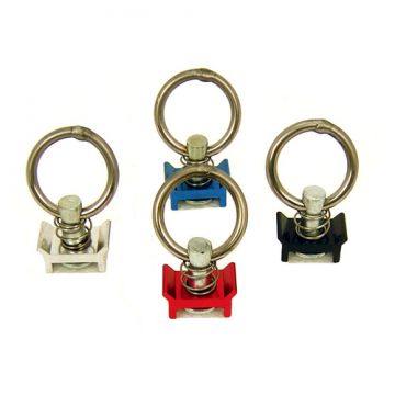 Pit Posse S Track Single Stud Ring (Spring Loaded) 8 Pack