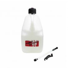 Pit Posse White Utility Jug with Hose and Hose Bender