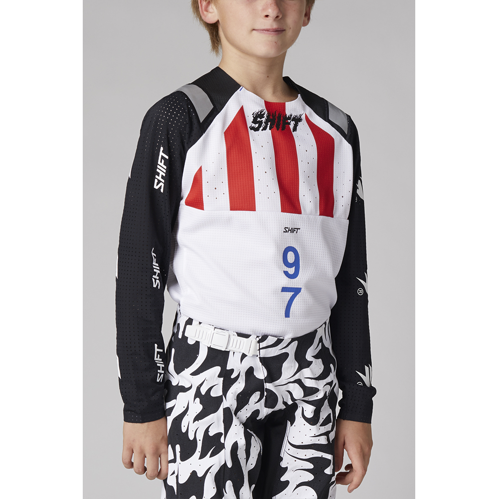 Shift Youth Blue Label Flame Jersey